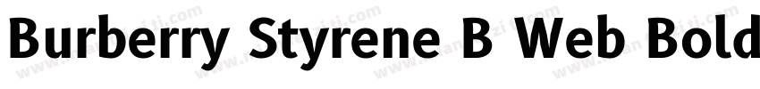 Burberry Styrene B Web Bold Regular字体转换